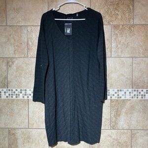 ATM Long Sleeve Casual Dress M NWT Asphalt
